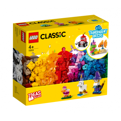 LEGO Classic Kreatívne priehľadné kocky 